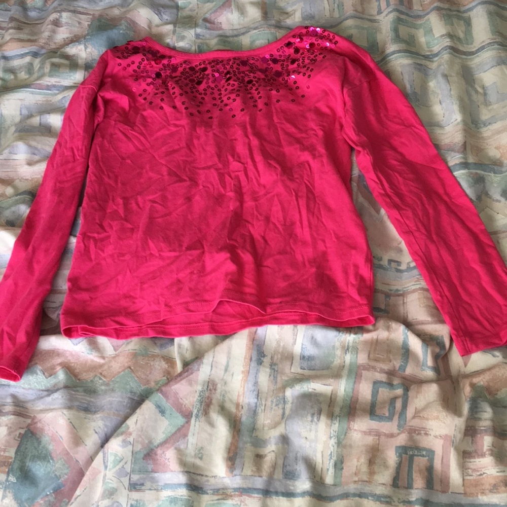 Girl’s Pink Justice Long Sleeve Tee